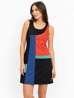Skunkfunk Colorblock Sleeveless Mini Dress dress women’s small